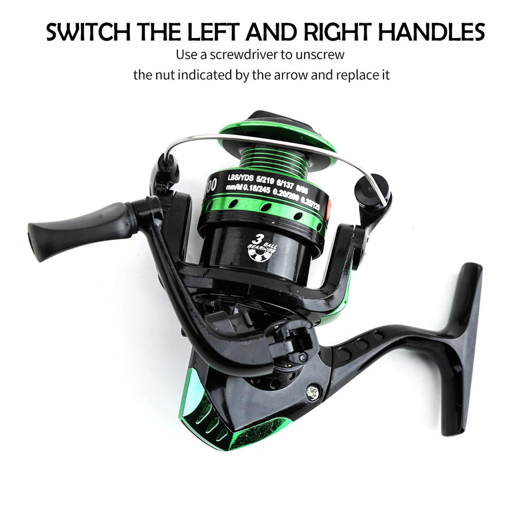 1.8m green pole wheel set fishing gear, complete set of equipment, cast pole, sea fishing, sub pole, mandarin fish Oasis Select