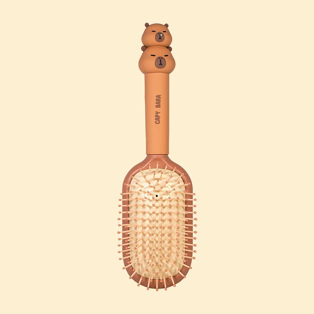 Cartoon Airbag Cushion Comb – Detangling & Anti-Static for Girls Hair Styling Comb Oasis Select TJ1021-Coffee-02