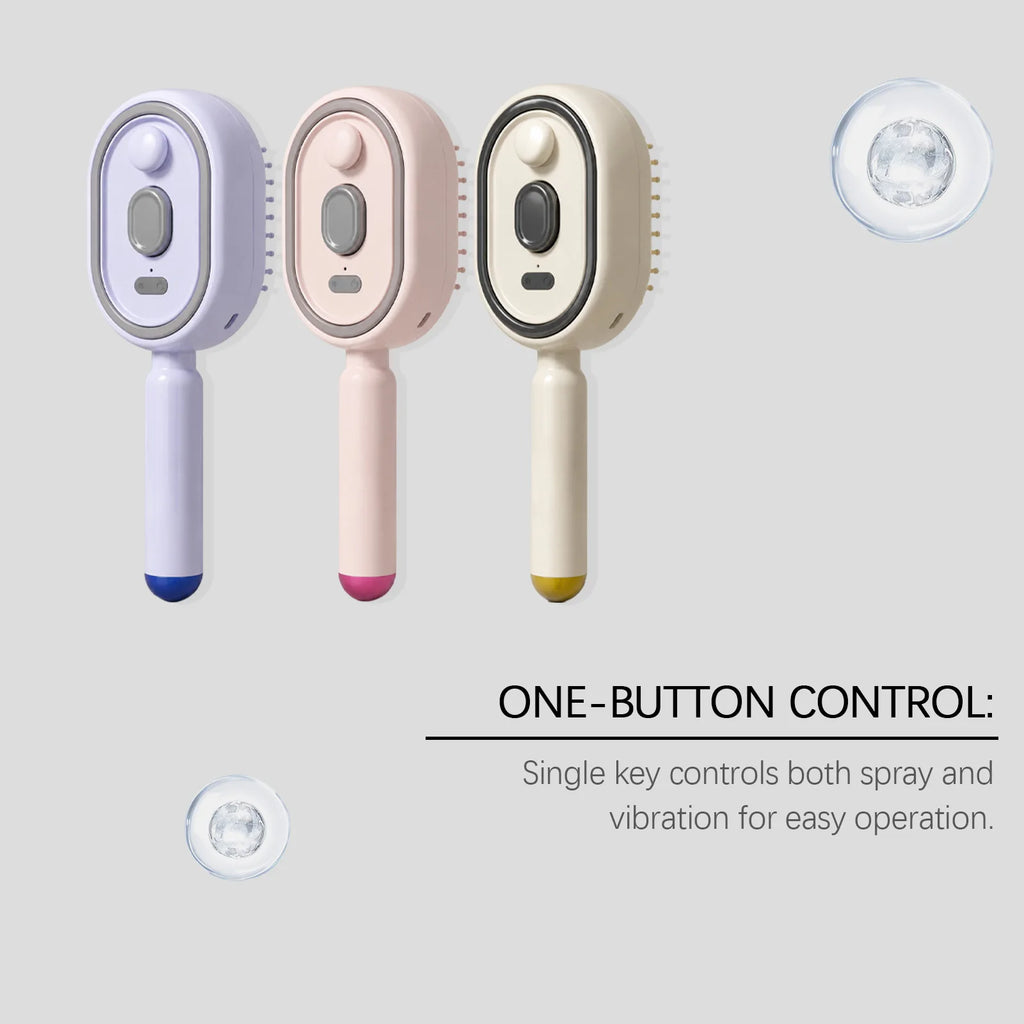Electric Spray Air Cushion Massage Comb – Hydrating & Anti-Static Electric Massage Comb Oasis Select