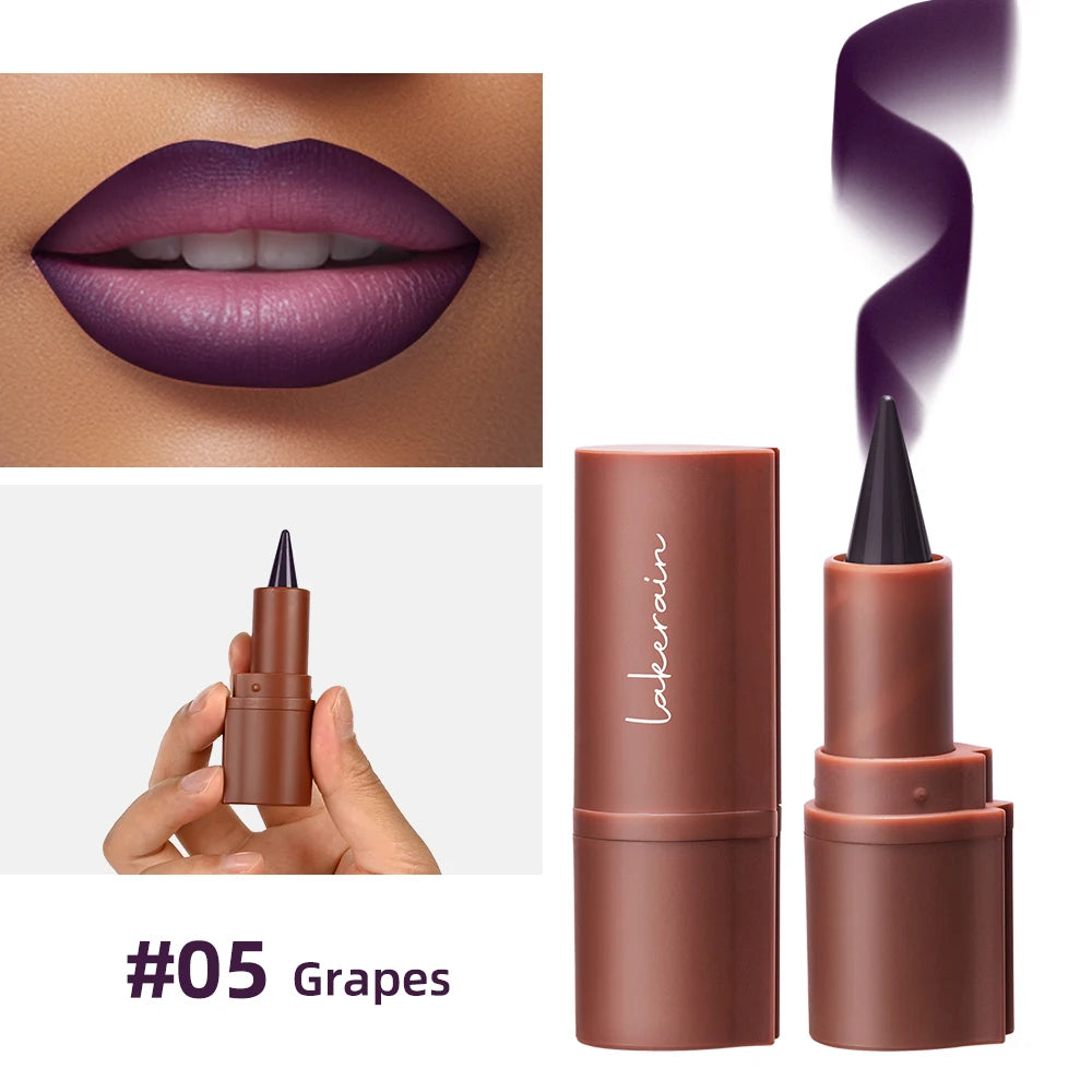 Gradient Lip Liner Lipstick Long Lasting Waterproof Matte Makeup Non Sticky Contouring Tint Lip Liner Crayon Lip Cosmetics Oasis Select 5 Grapes