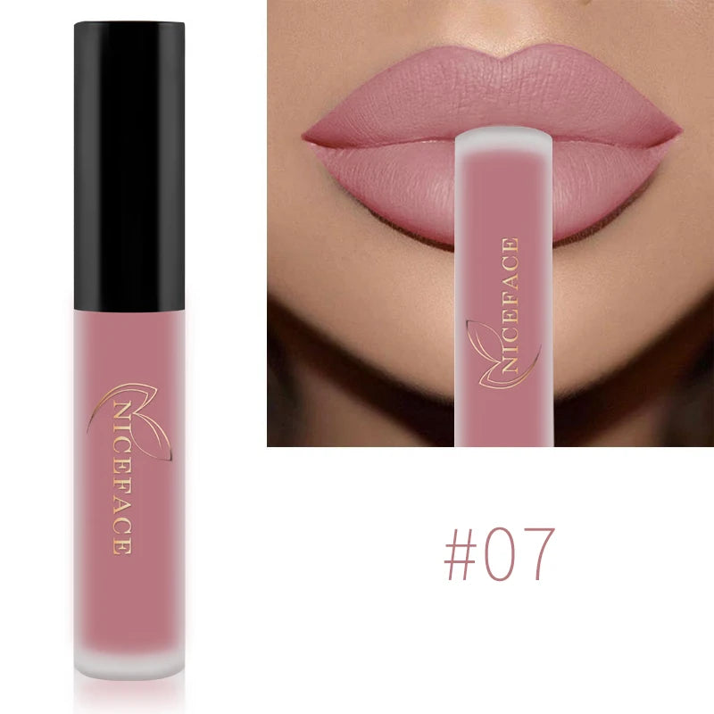 QiBest Matte Liquid Lipstick – Waterproof Long-Lasting Lip Gloss