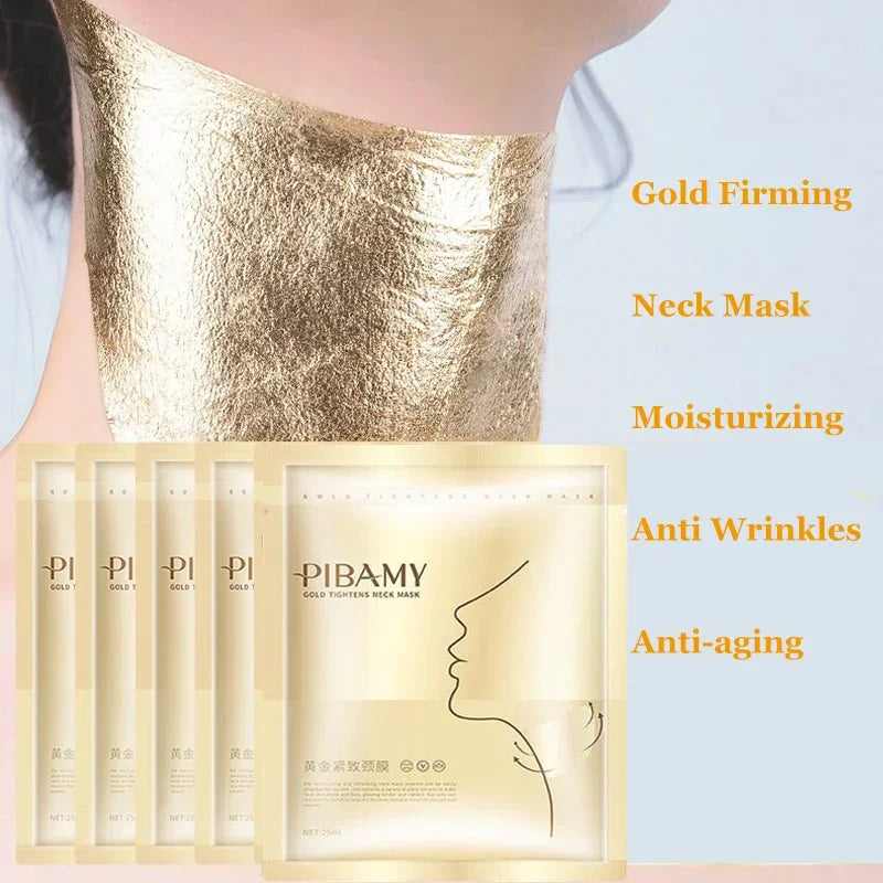 LAIKOU Gold Firming Neck Mask – Hydrating & Brightening