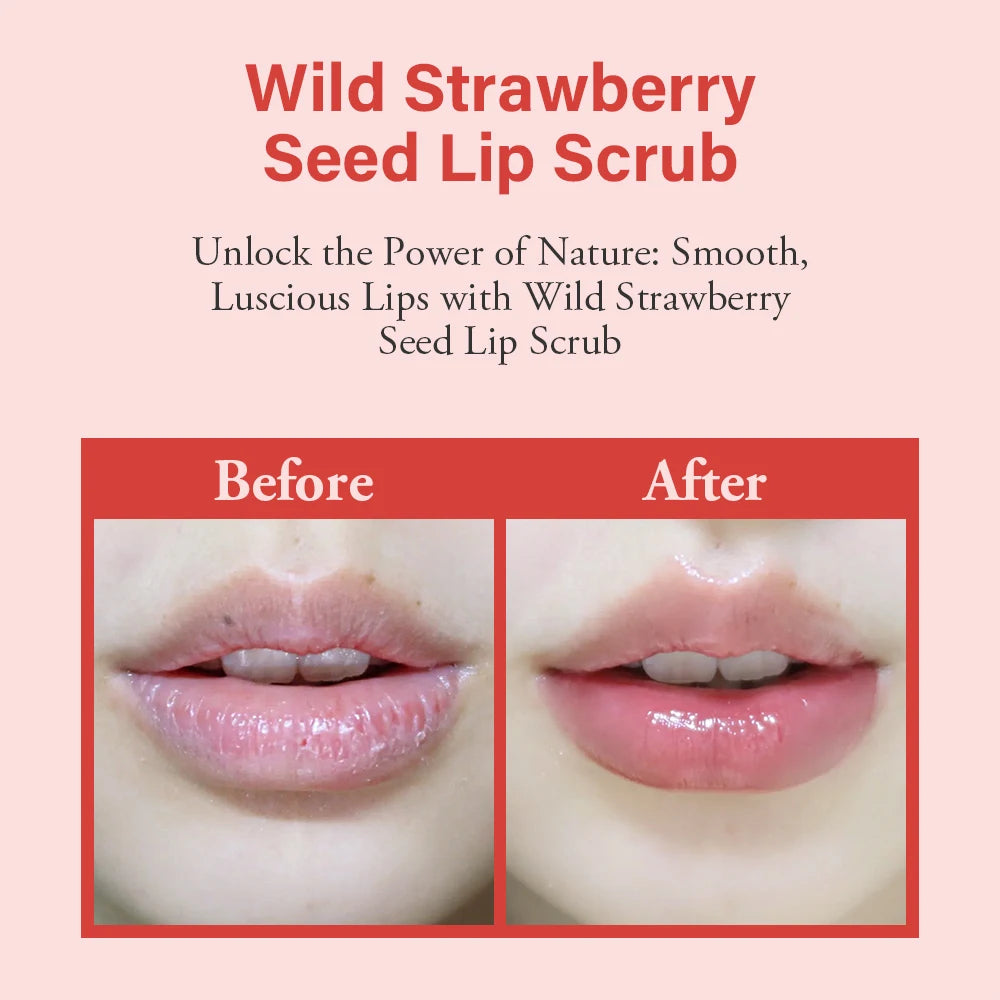 Strawberry Sugar Lip Scrub – Exfoliator & Moisturizer for Dry Lips Sugar Lip Scrub Oasis Select