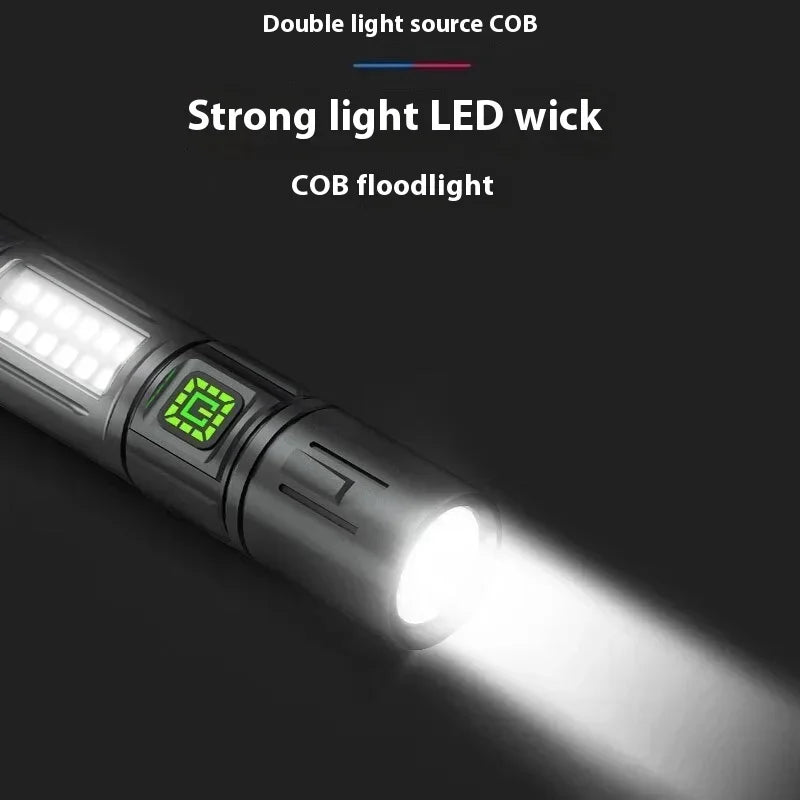 Led Flashlight Strong High Power Rechargeable Led Flashlight With Battery Torch For Fishing Hunting Camping Lanter Oasis Select
