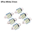 6PCS C5W LED Bulbs Canbus Festoon LED For Car Interior Dome Trunk License Plate Lights 12V 300LM 6500K White Oasis Select A1