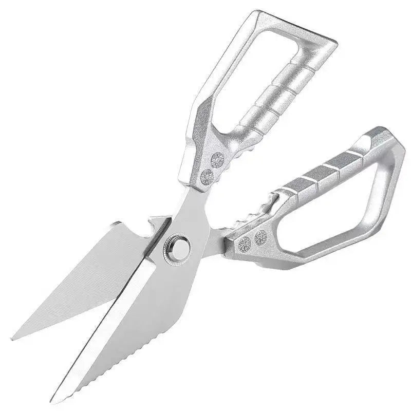Kitchen Scissors Sharp Thickened Stainless Steel Blades Nonslip Handle 1Pcs for Cutting Poultry Meat Vegetable Seafood Oasis Select D