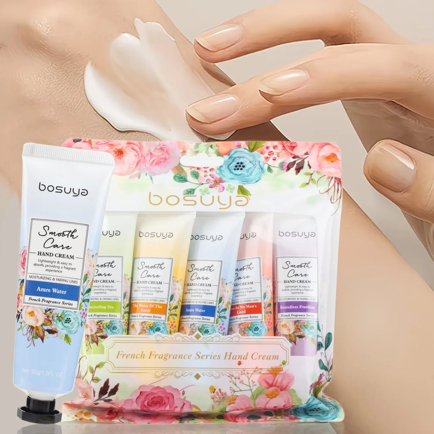 Floral Fragrance Hand Cream Set – Moisturizing Daily Care Hand Cream Set Oasis Select