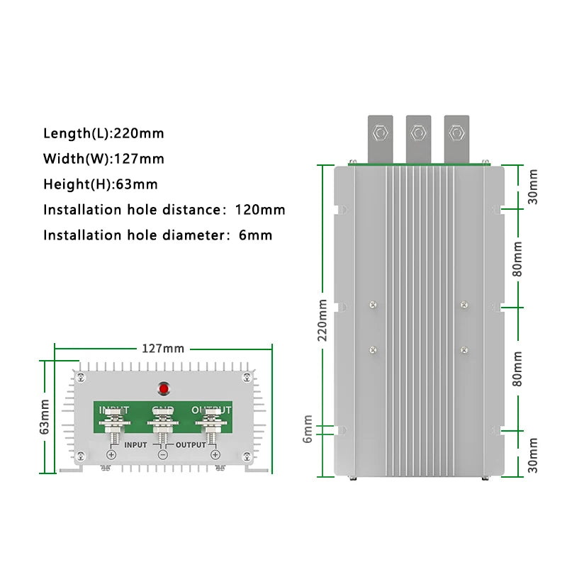 voltage reduction module 20V-90V to 12V13.8V24V28V36V automotive power converter 24V36V48V60V72V80V90V to 24V high-power Oasis Select
