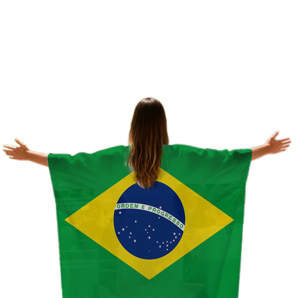 2026 World Cup Football Flag Cape | Wearable Fan Shawl