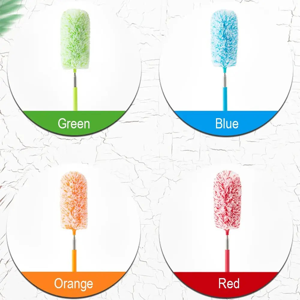 Scalable Dust Collector Muiltcolor Microfiber Duster Portable Anti-static Magic Dust Brush Home Cleaning Tools Extendable Handle Oasis Select