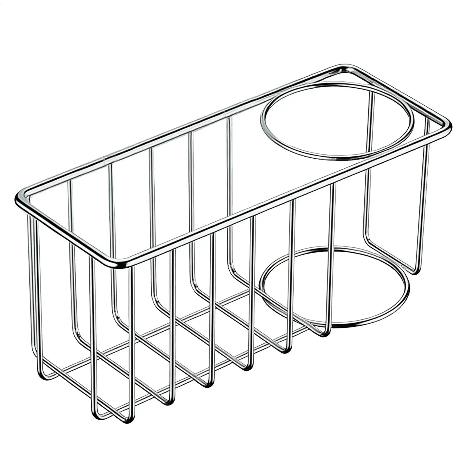 Sponge Holder For Kitchen Sink stainless steel Storage Rack for Sponge Brush Dishwashing Liquid Drainer Rack Kitchen Organizer Oasis Select