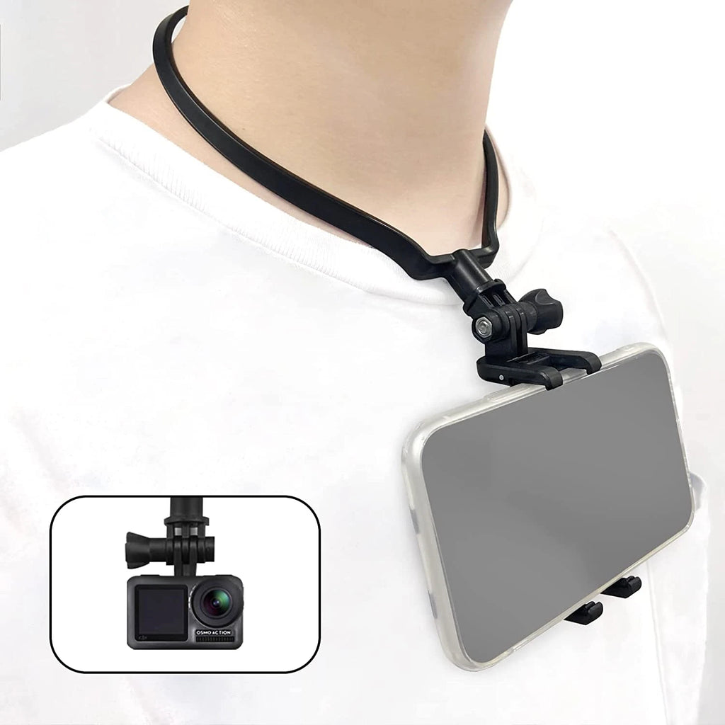 Neck Mount Strap for GoPro 11–5 & Smartphone | POV Vlog