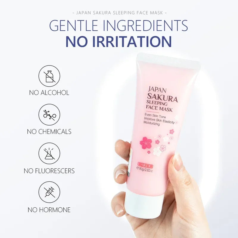 LAIKOU Moisturizing Facial Mask Hydrating Sleeping Face Sheet Masks Repairing & Nourishing Night Face Mask Skin Care 80g Oasis Select