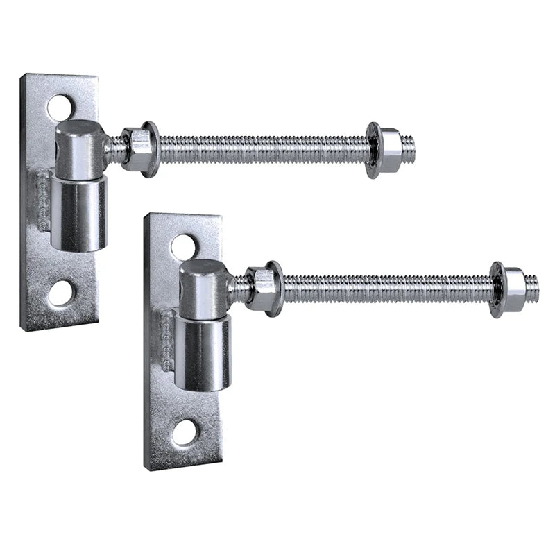 Gate Hinges Heavy Duty Wood Fence,J Bolt Gate Hinge For Wood Fence,Steel Welded Hinge For Farm Gate, 6 Inch 2Pack Oasis Select Silver
