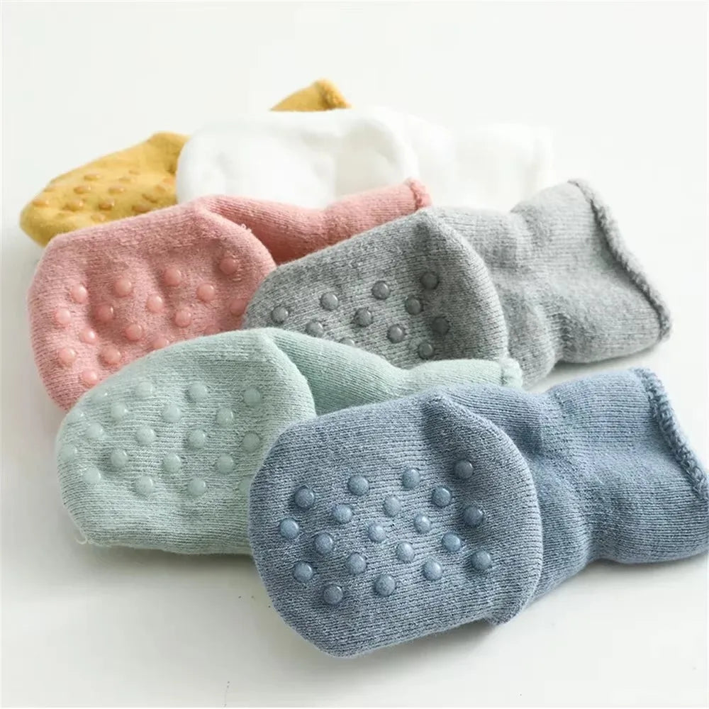 Baby Socks 0-12Month Cartoon Animal Newborn Socks Infant Baby Boy Baby Girl Socks Anti Slip Floor Socks Leg Warmers Winter Warm Oasis Select