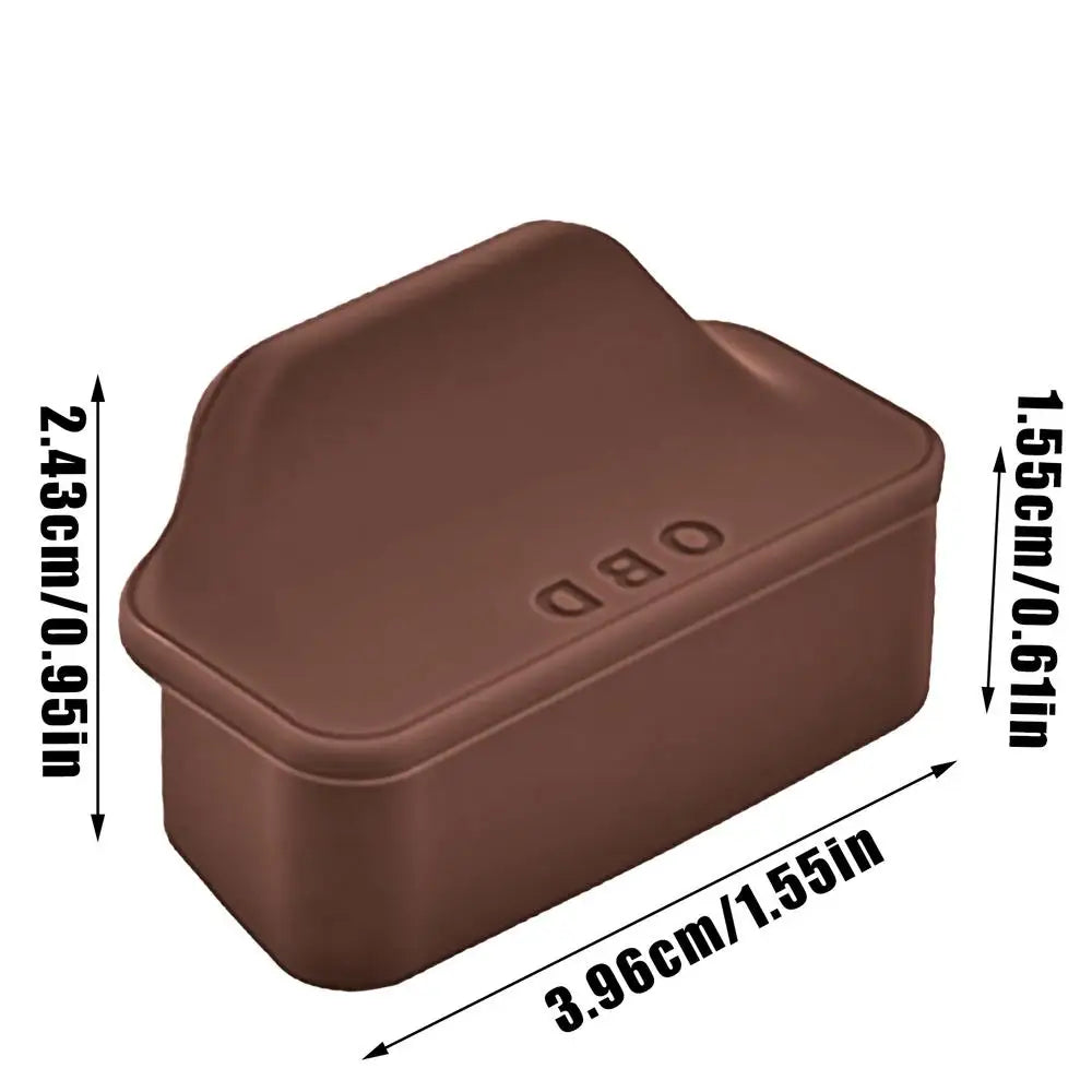 1PC Car OBD Port Dust Cover Universal Silicone Waterproof Protector Auto Diagnostic Connector Plug Cap Interior Decor Accessorie Oasis Select Brown