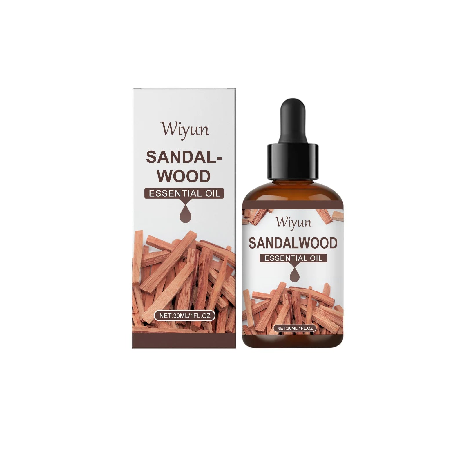 Sandalwood Essential Oil for Massaging Face Body Moisturizing Nourishing Long Lating Fragrance Reduce Dryness Soothing Skin Care Oasis Select 30ml boxed