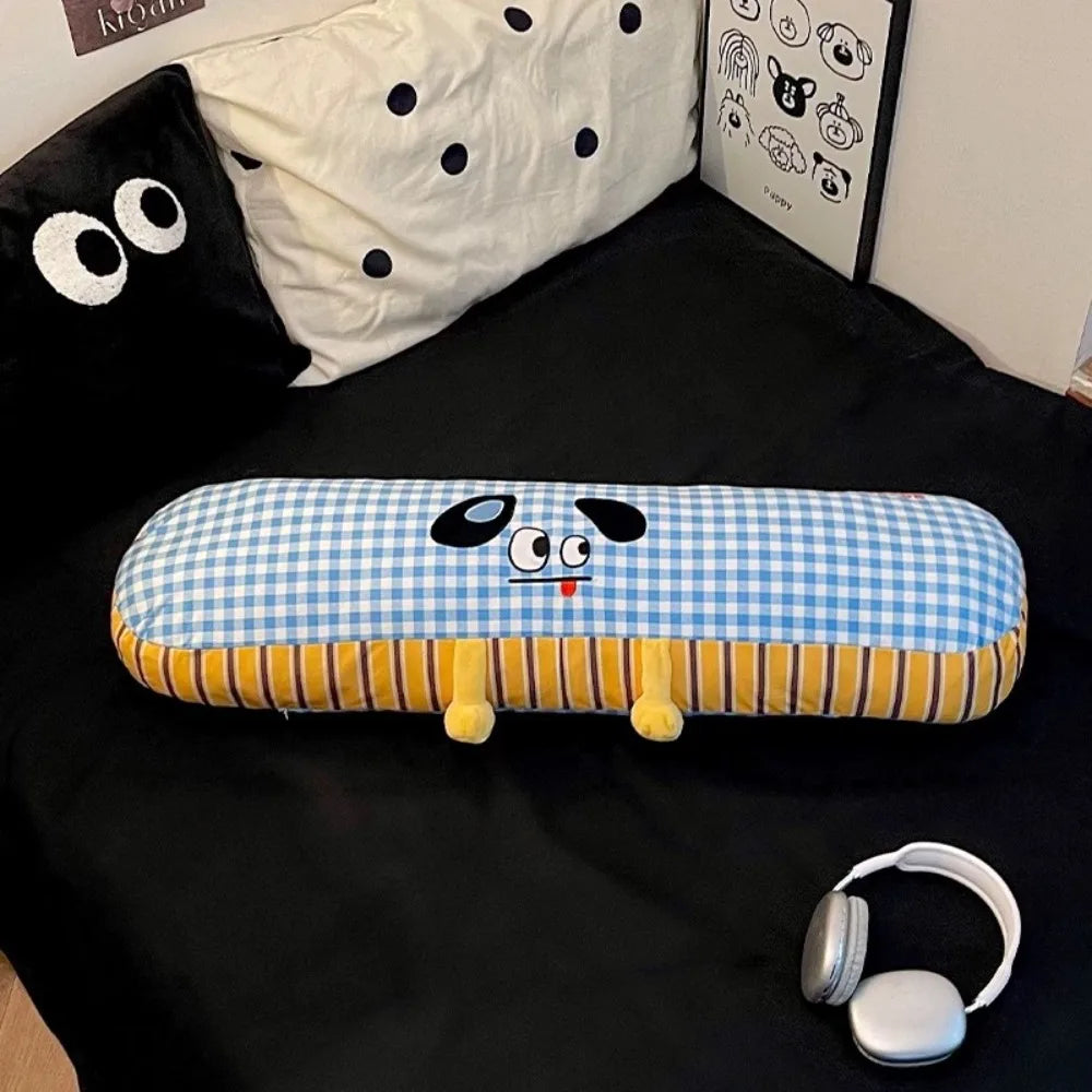 Cute Soft Long Body Pillow – 90cm Cotton Side Sleeper Cushion