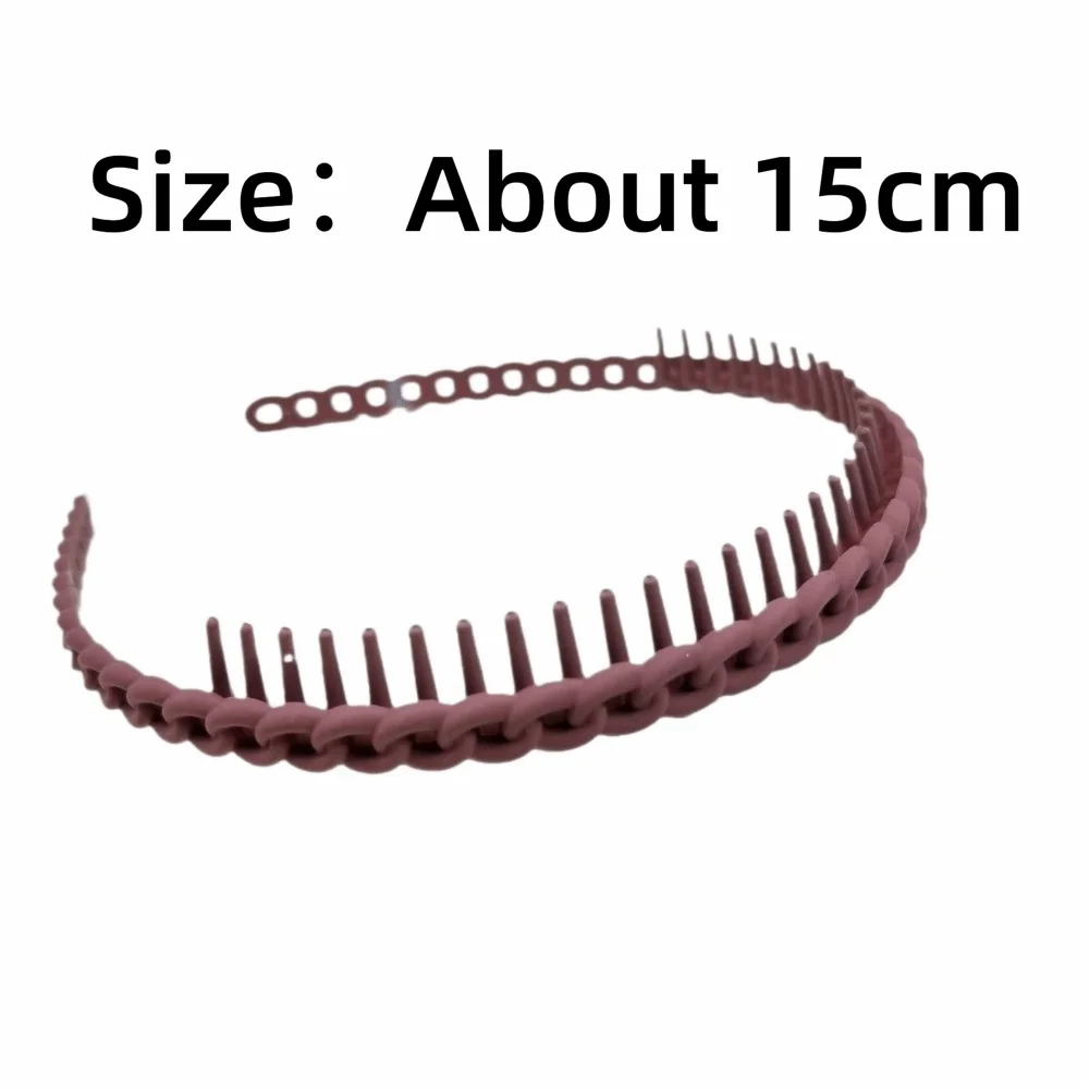 Frosted Texture Anti Slip Headbands Toothed Design Thin Braided Frosted Headbands Anti-Slip Teeth Multicolor Wave Oasis Select