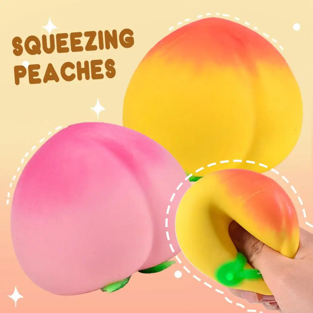 Pink Peach Slow Rising Squishy Stress Relief Toy | Squeeze Squishy Stress Toy Oasis Select