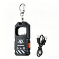 COB LED Keychain Flashlight USB-C Rechargeable + Bottle Opener