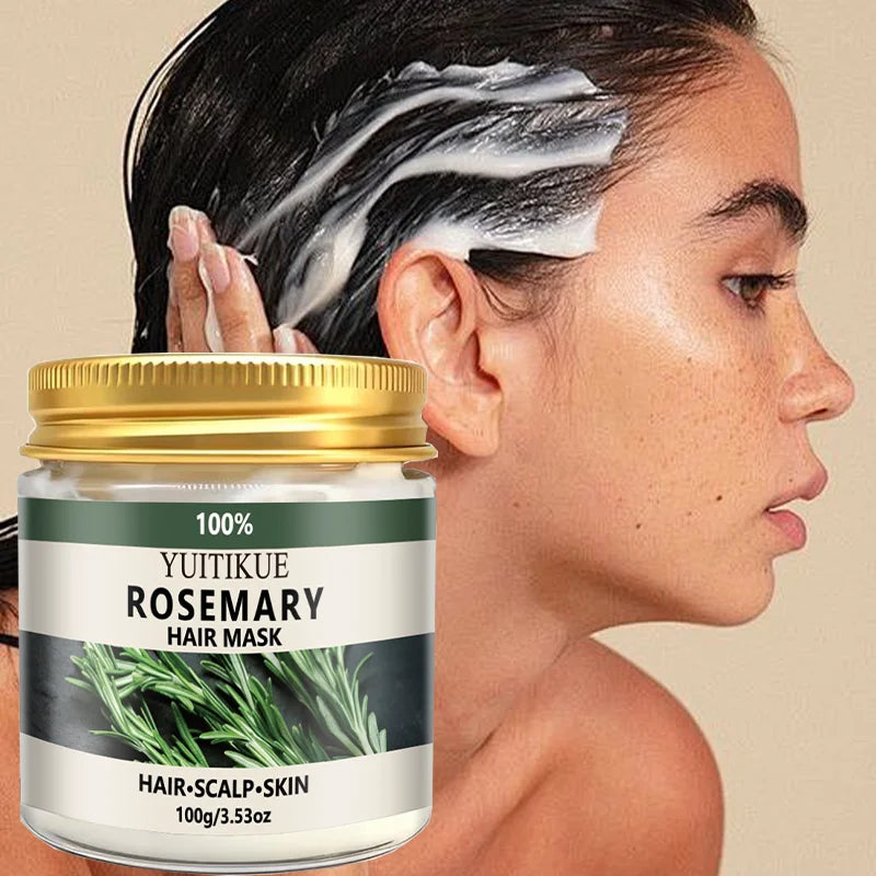 YUITIKUE Rosemary Hair Mask – Moisture, Frizz Control & Elasticity