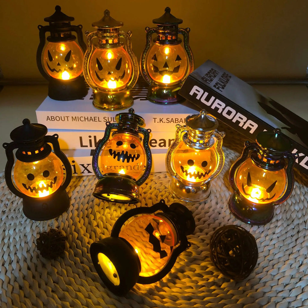 Halloween Decoration Jack-o '-lantern Easter Plastic Electronic Candle Portable Jack-o' -lantern Oasis Select
