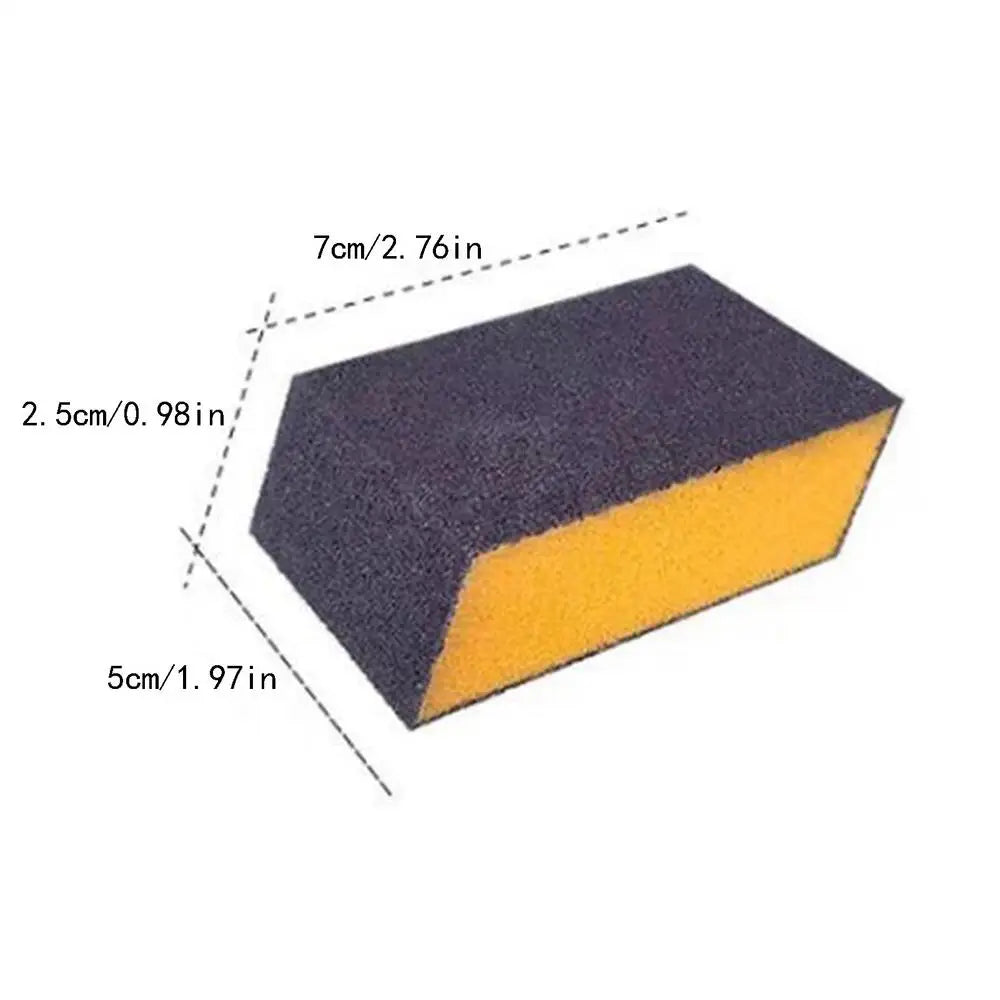 Nano Cleaning Sponge Carborundum Sponges Rust Removal 3 Pieces Heavy Duty Non-Scratch for Restaurant Catering Event Food Oasis Select Yellow