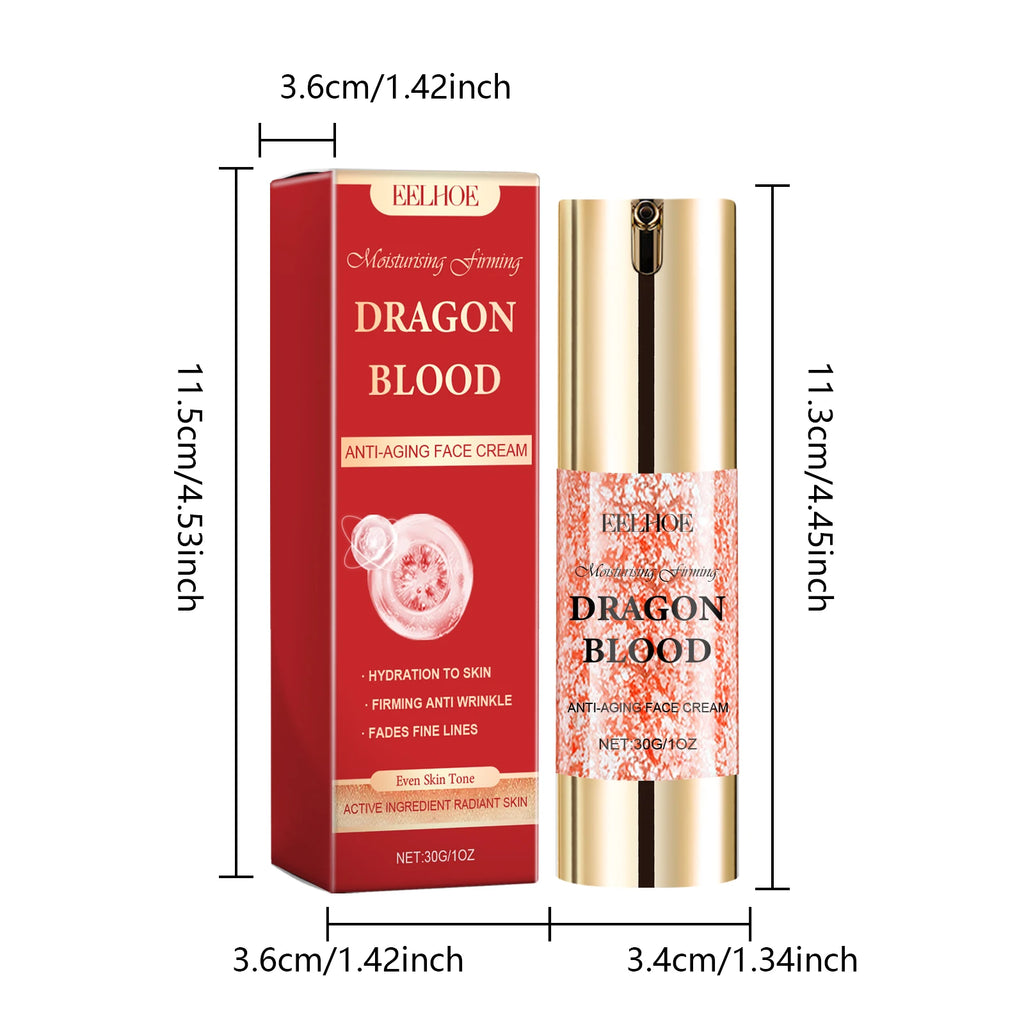 Dragon's Blood Skincare Set Anti-Aging Face Serum & Creams Reduce Wrinkles Firming Smoothing Hydrating Brightening Face SkinCare Oasis Select Cream 30g boxed