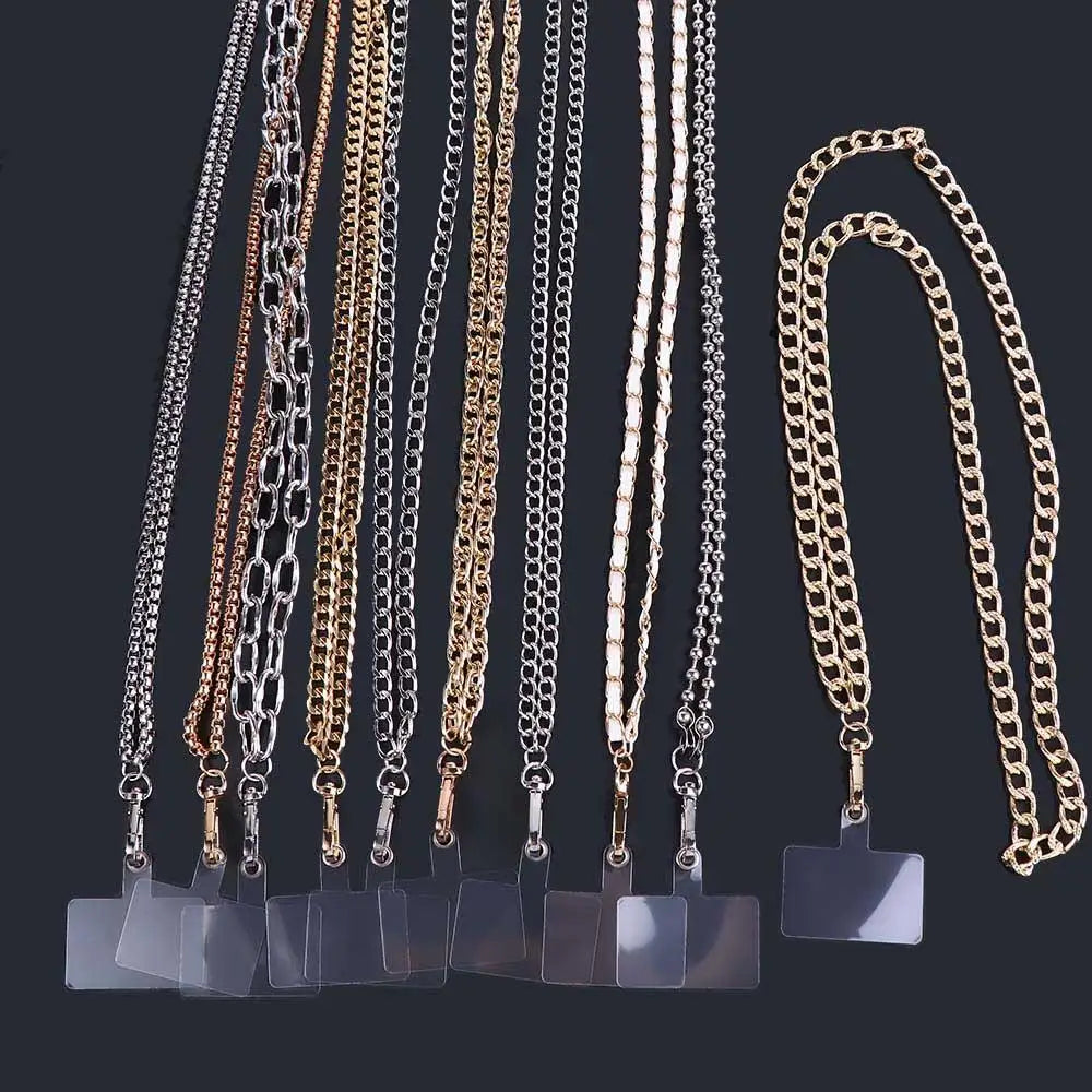 Long Phone Straps Anti-lost Lanyard Mobile Phone Accessories Crossbody Chain Metal for Women Phone Case Hanging Cord Oasis Select