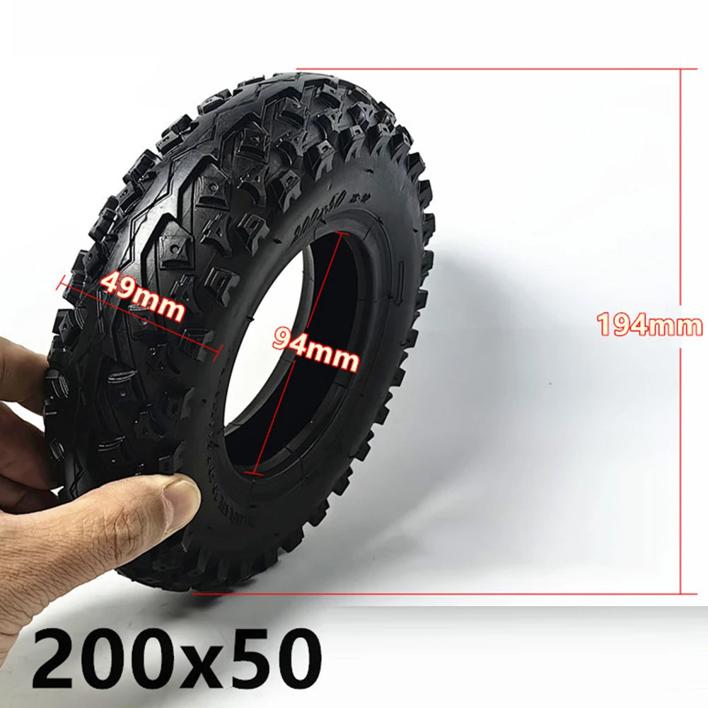 Tire Outer Tire Inner Tube Tube Off-road Rubber 200x50cm Abrasion Resistant Electric Skateboard Scooter Practical Oasis Select Outer tire