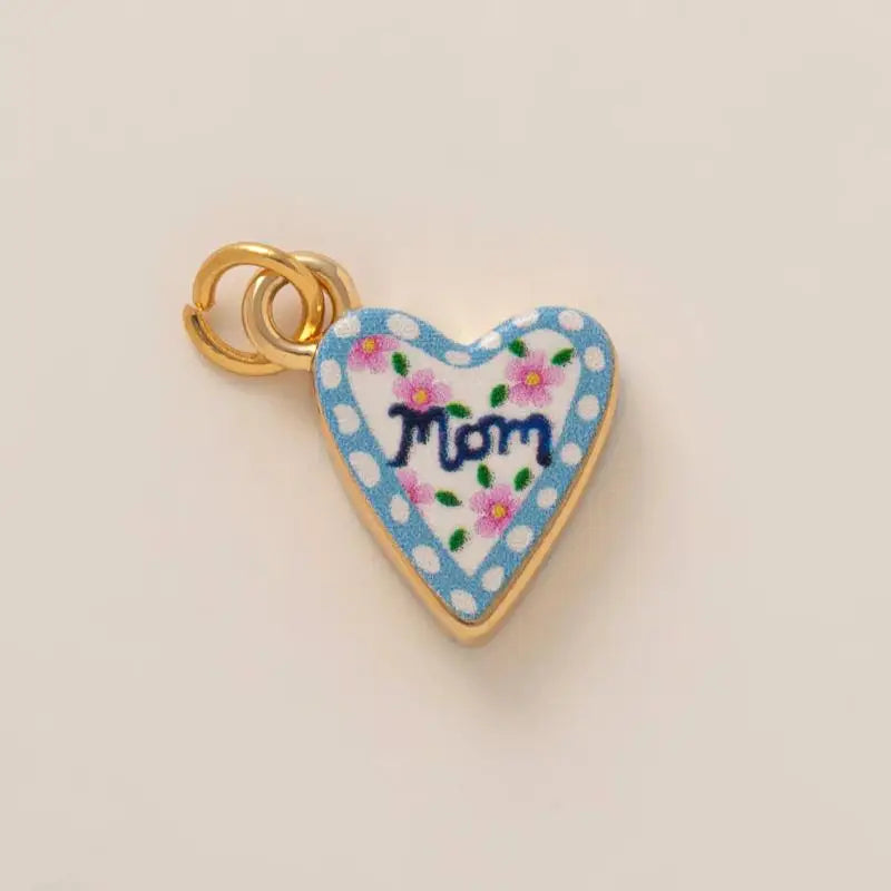Simple And Versatile Color Blocking Butterfly Love Flower Diy Pendant Accessories Gold-Plated Color Preservation Oasis Select A27
