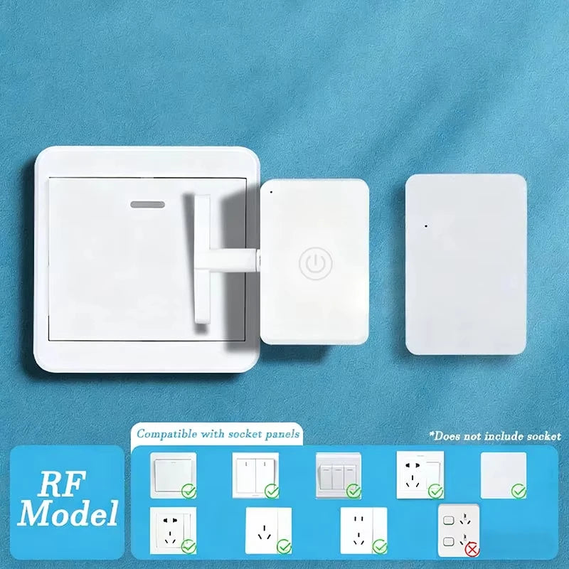 Wireless Control Light Switch Off Tool Automatic Button Pusher Intelligent USB Rechargeable Lazy Remote Control Switch Oasis Select B button and switch