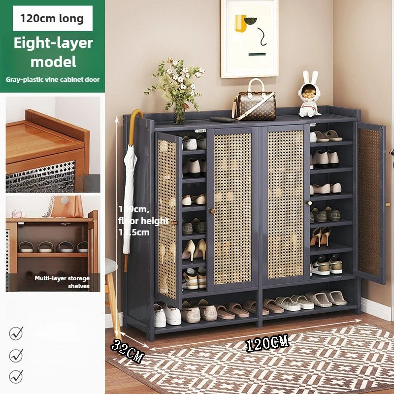 Entry Door Shoe Cabinet Large-capacity Multi-layer Porch Corridor