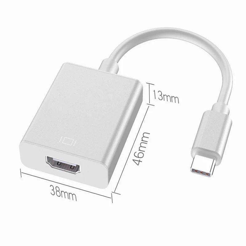 USB C Type C to HDMI-Compatible Adapter Splitter Cable 4K HDMI Cable Connector For MacBook Pro Air iPad HUAWEI Lenovo PC Laptop Oasis Select