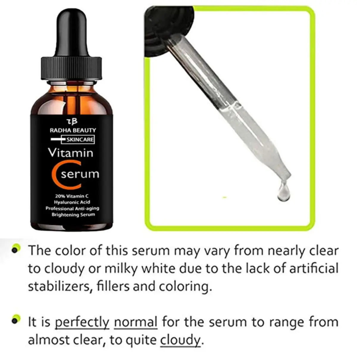 Vitamin C Face Serum – Hyaluronic Acid, Vitamin E & Botanicals