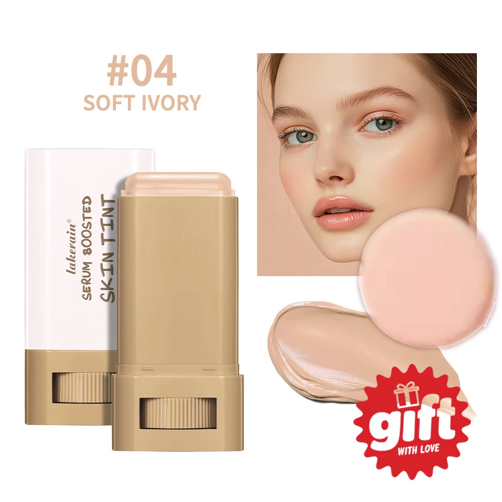 Lakerain Waterproof Skin Tint Stick + Puff | Tinted Serum Tinted Serum Foundation Oasis Select Color 4With Puff