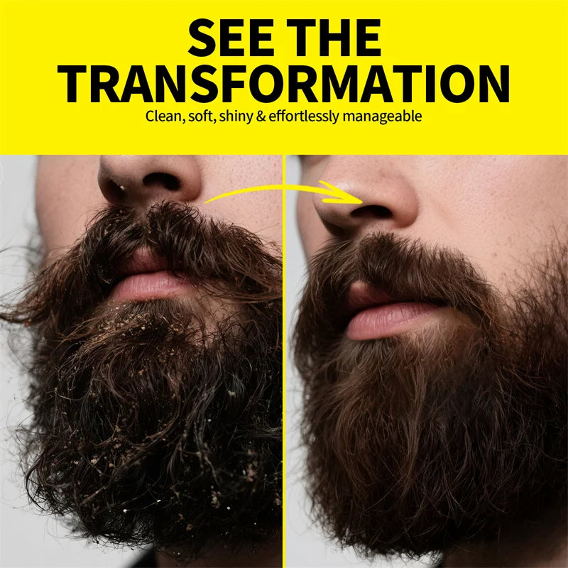 Beard Growth Shampoo Natural Beard Care Set for Men Beard Hair Enhancer Styling Moisturizing Beard Conditioner Beard Care Kit Oasis Select