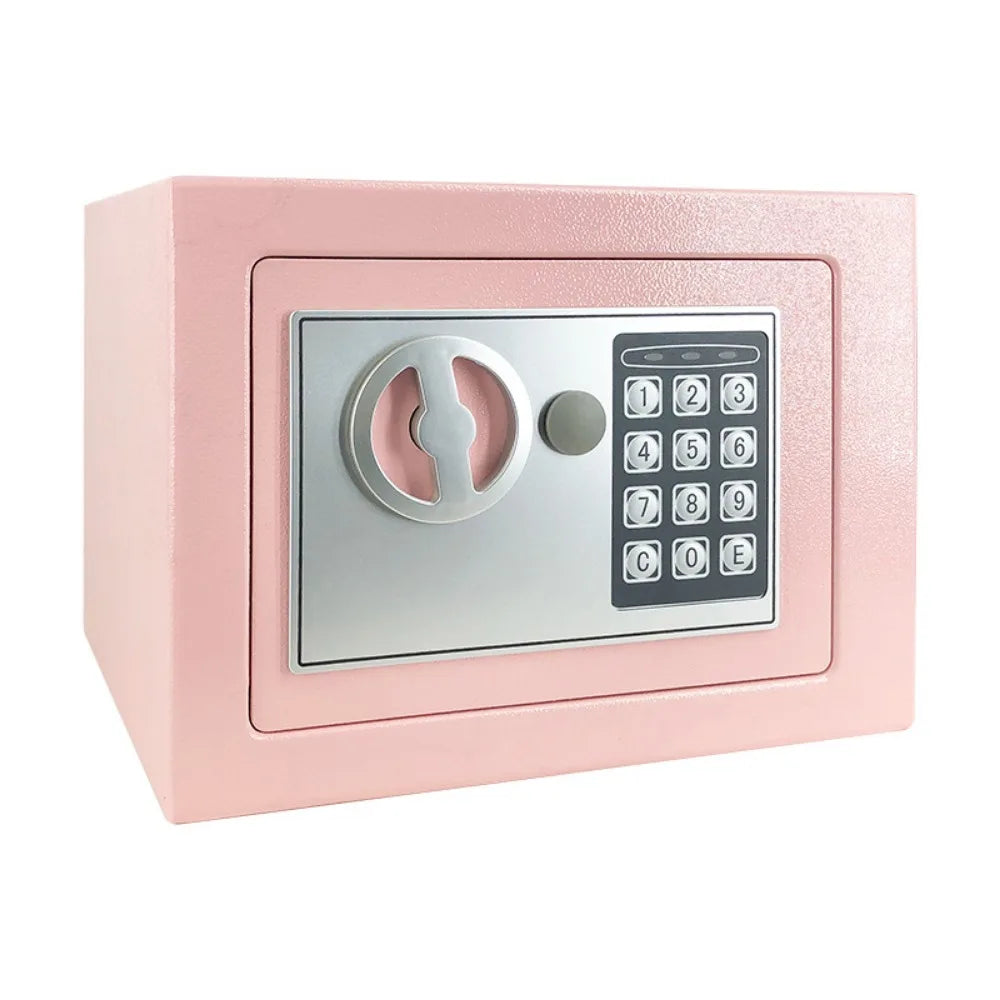 Anti-Theft Piggy Bank Password Lock Key Lock Combination Lock Security Box Battery-powered Household Electronic Money Bank Oasis Select Pink