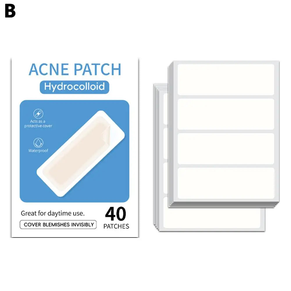 Mixed Sizes Hydrocolloid Pimple Patches Large Hydrocolloid Pimple Patches Invisible Acne Circle Stickers for Zits, Spots, Pimple Oasis Select 40pcs