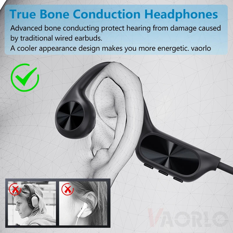 Bone Conduction Wireless Headphone IPX8 Waterproof Swimming Headset Bluetooth 5.4 32GB RAM MP3 Player HIFI Music Sports Earphone Oasis Select