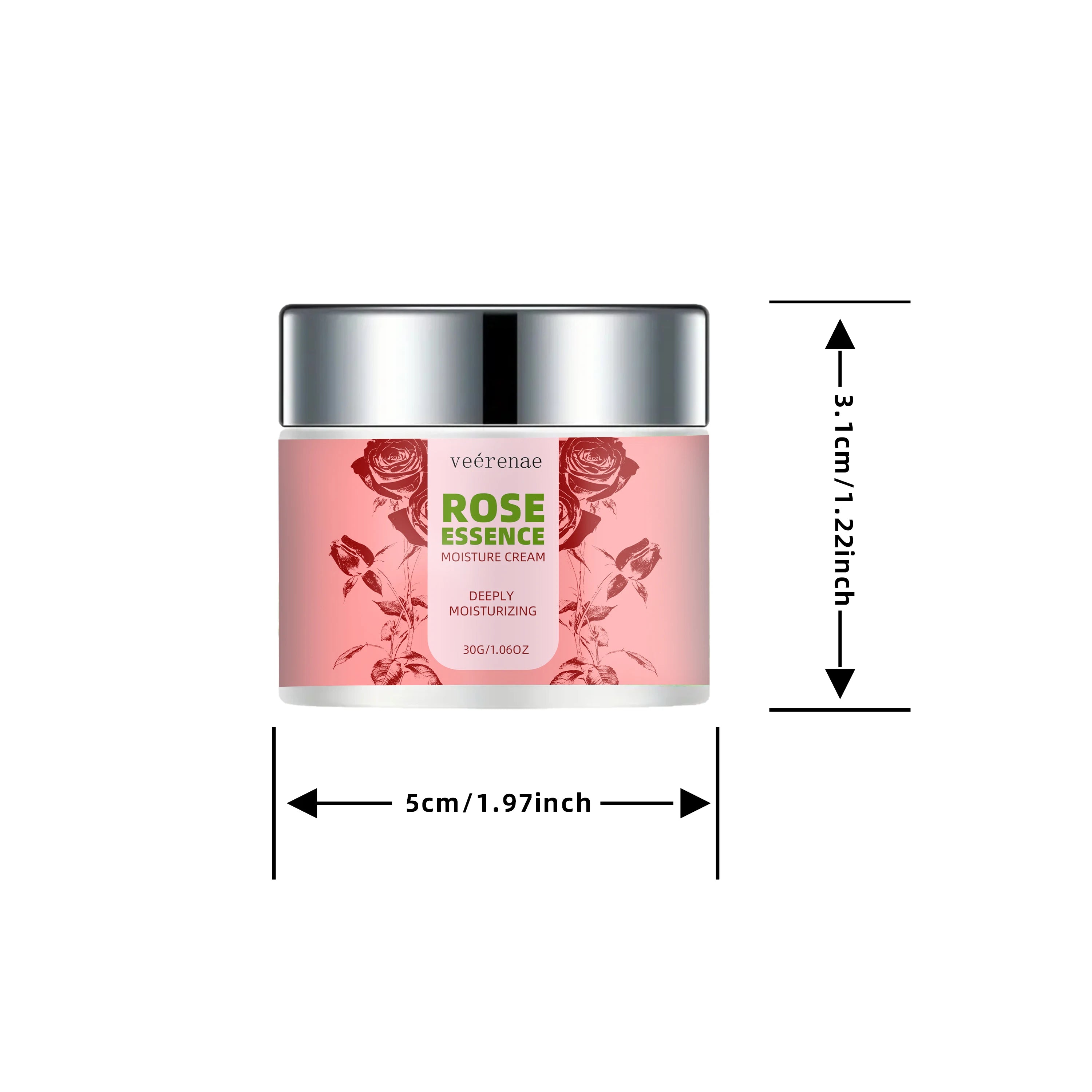 Veérenae Rose & Collagen Moisture Cream – 24H Hydration