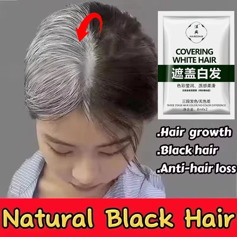 Herbal Hair Dye Shampoo – Natural Black & Grey Coverage Hair Dye Shampoo Oasis Select
