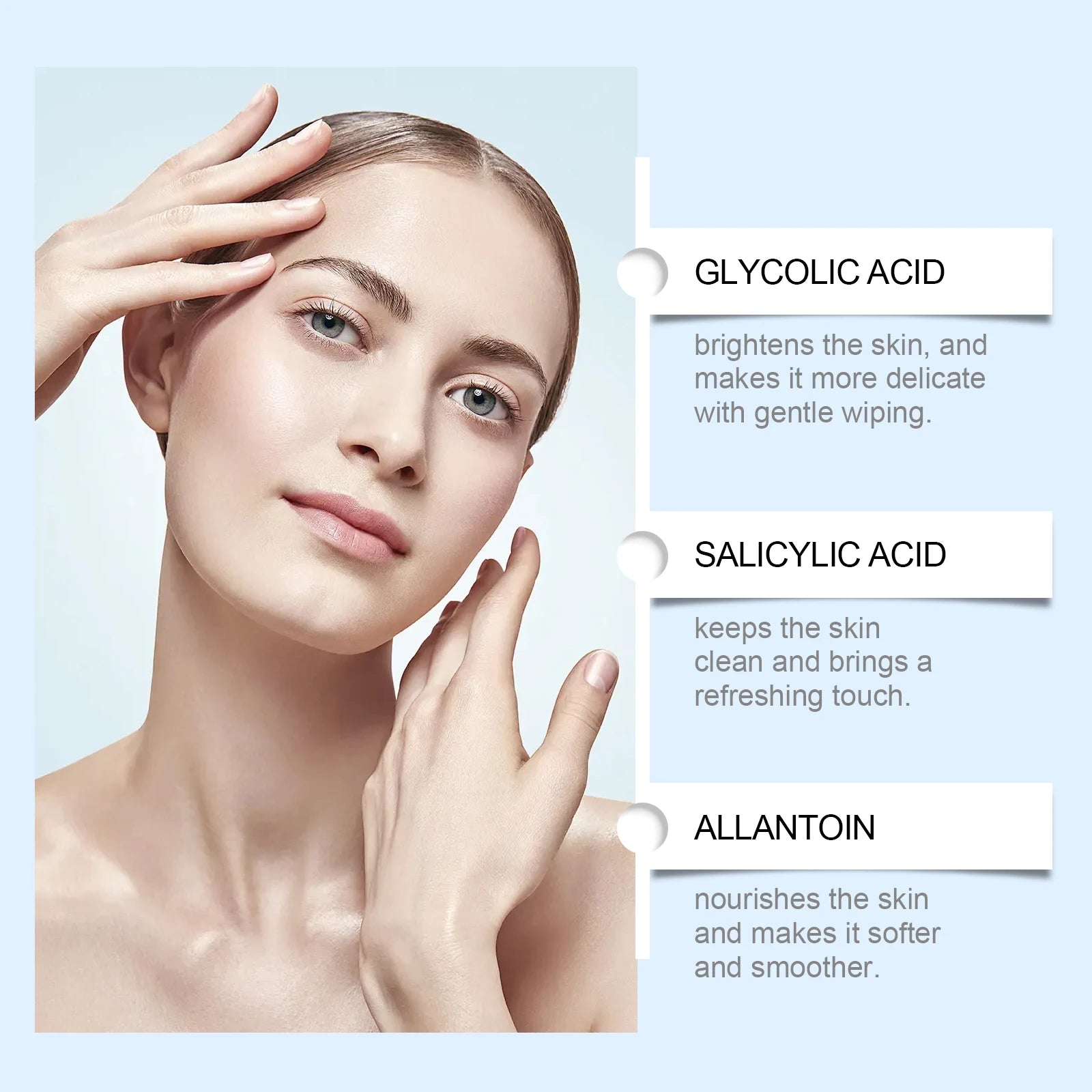 Glycolic & Salicylic Acid Exfoliating Face Pads – Brighten Skin Exfoliating Face Pads Oasis Select