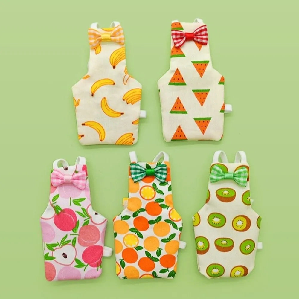 New Colorful Fruit Parrot Diaper Breathable Bowtie Pet Bird Apron Washable Keep Birds Clean Pet Bird Clothes Indoor Use Oasis Select