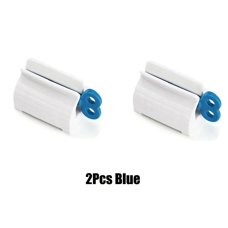 1/2Pcs Toothpaste Squeezer Portable Manual Squeeze With Rolling Tube Facial Cleanser Dispenser Holder Home Bathroom Accessories Oasis Select 2pcs-blue-01