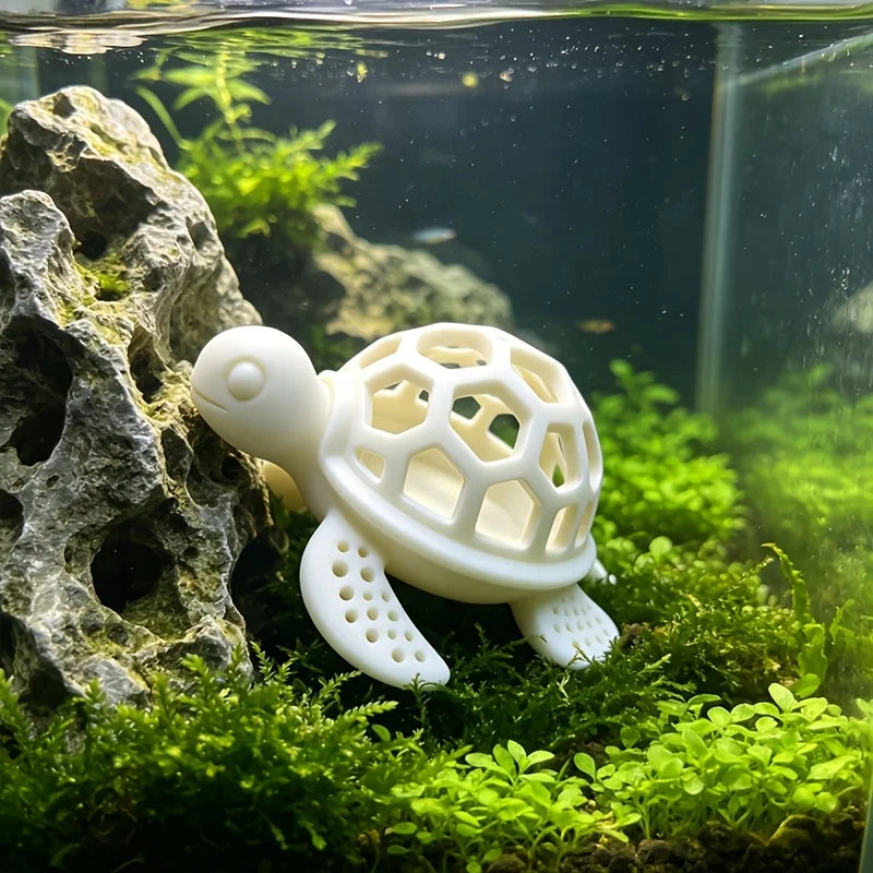 Turtle Shape Aquarium Hideout Cave Honeycomb Hollow Shelter Fish Shrimp Breeding House Fish Tank Landscape Decoration Ornament Oasis Select