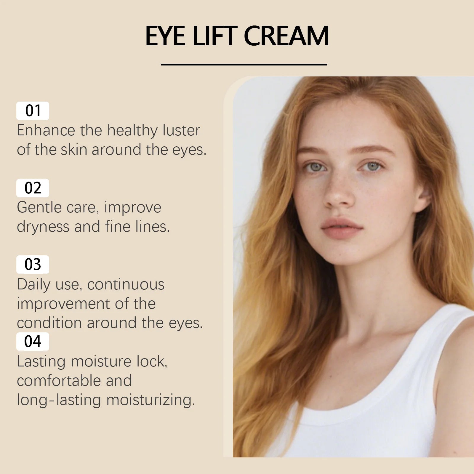 Hoygi Vitamin E Eye Cream – Firm, Lift & Reduce Dark Circles Eye Lift Cream Oasis Select