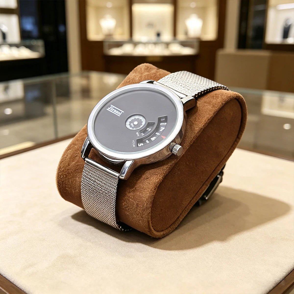 1pc Multi grid wooden watch box with glass cover adjustable jewelry storage box glasses bracelet velvet watch display box Oasis Select