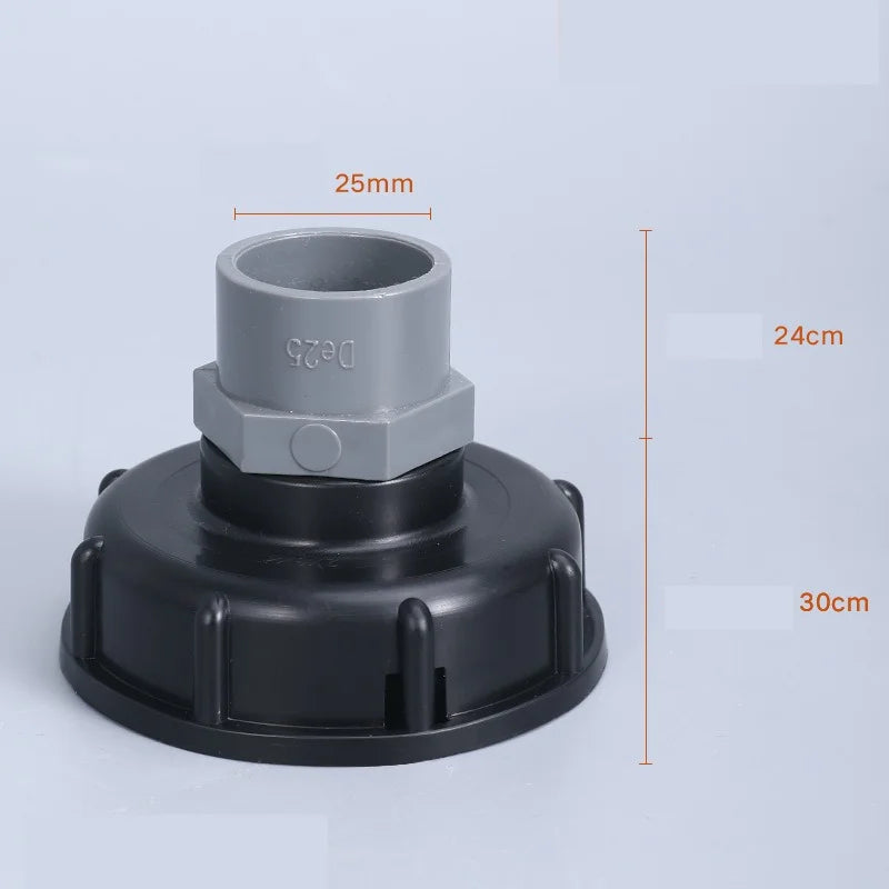 Ton Drum Accessories Valve Conversion Joints PVC Ball Valves Water Supply Pipe Sockets Hose Switches 4/ 6 Points 1-inch 2-inch Oasis Select 25mm